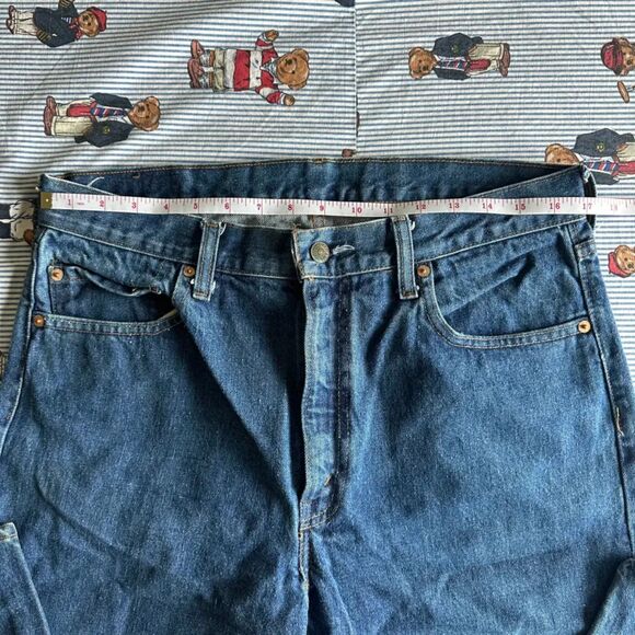 Vintage 70s Levi's 505 Big E Denim Jeans Size 34x30 - Picture 9 of 10
